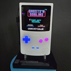 AMOLED Gameboy Color White Console Mod
